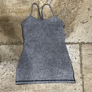 Black and Grey Lululemon racer back tank top